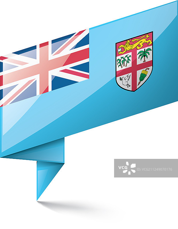 白色的斐济国旗图片素材