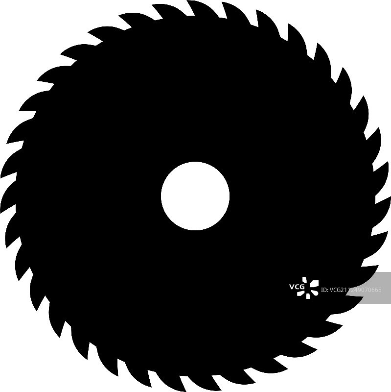 黑色圆锯标志或图标符号图片素材