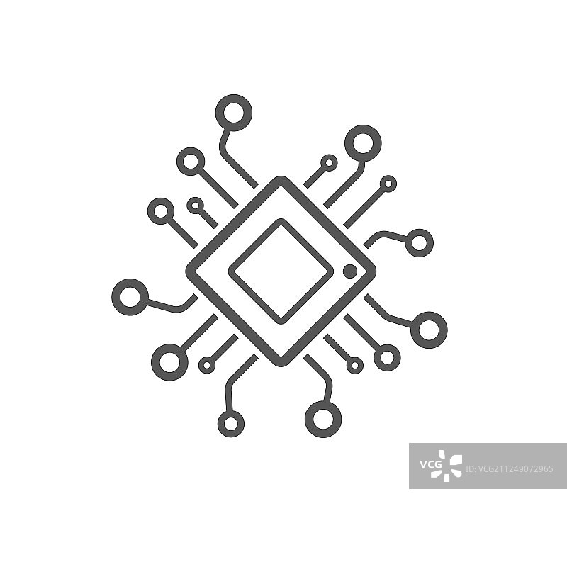 电脑芯片粉笔图标处理器存储卡图片素材