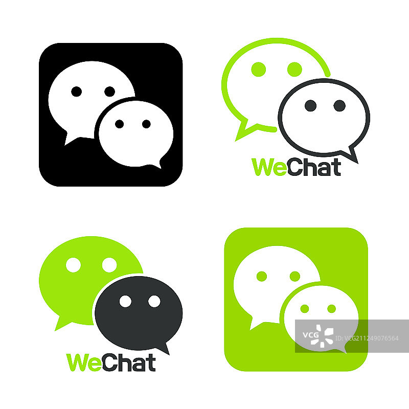 微信标志网络图标评论彩色信使图片素材