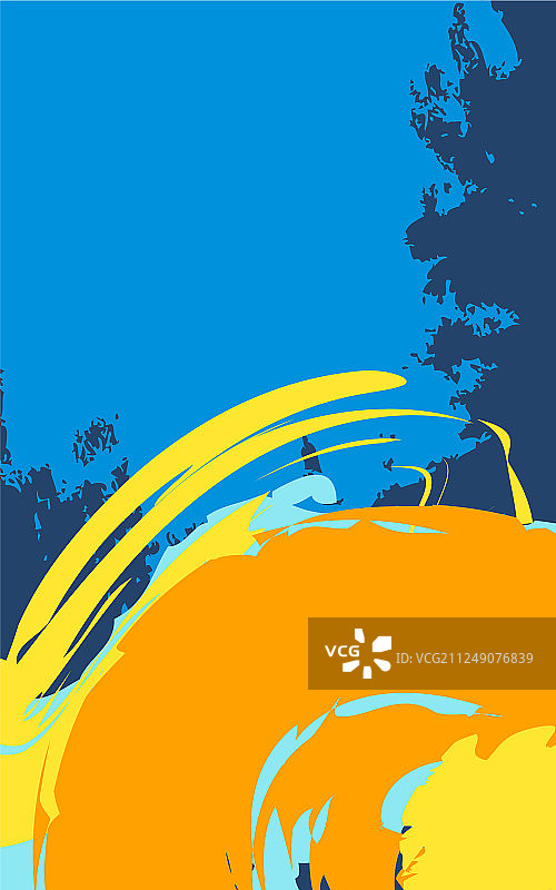 孟菲斯风格笔触抽象背景图片素材