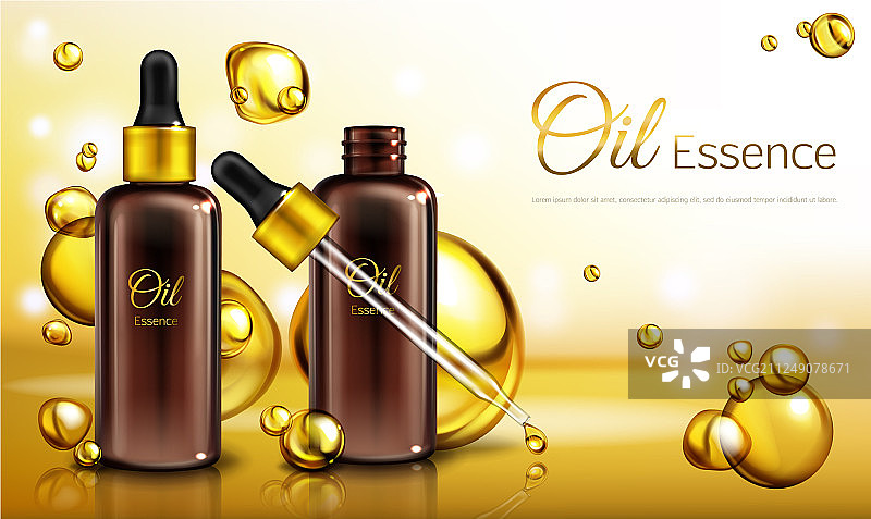 3D精油广告海报图片素材
