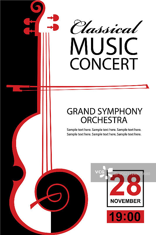 经典音乐会海报图片素材