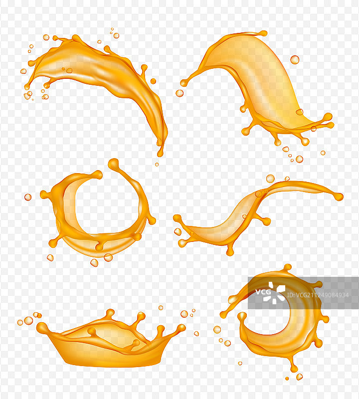 新鲜水果果汁飞溅液体图片素材
