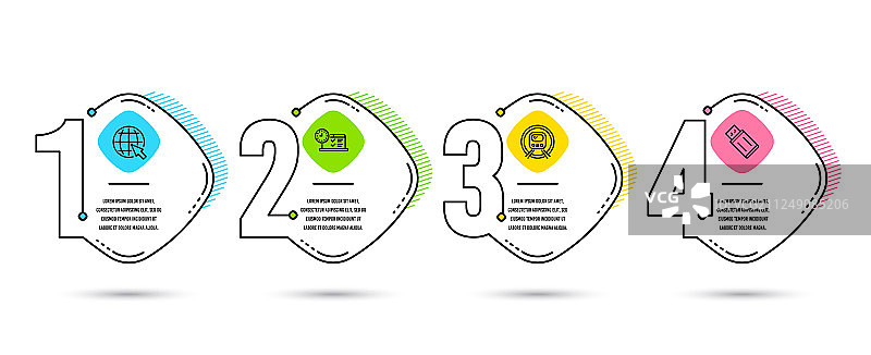 地铁互联网在线测试图标USB图片素材