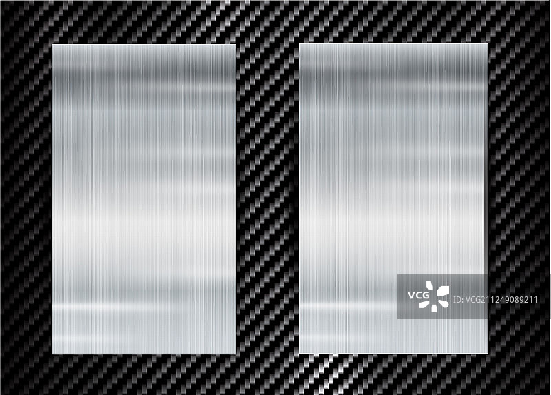 碳纤维纹理上的抽象金属框架图片素材