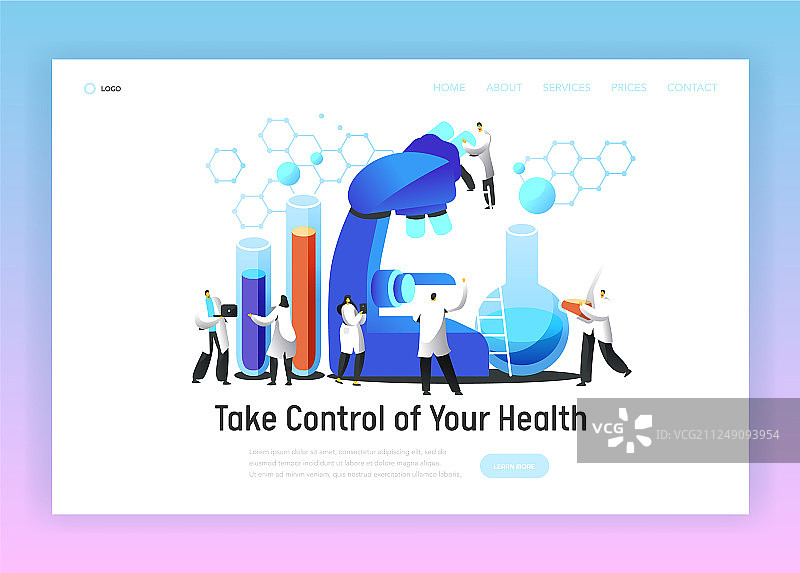 化学家实验室显微镜测试图片素材