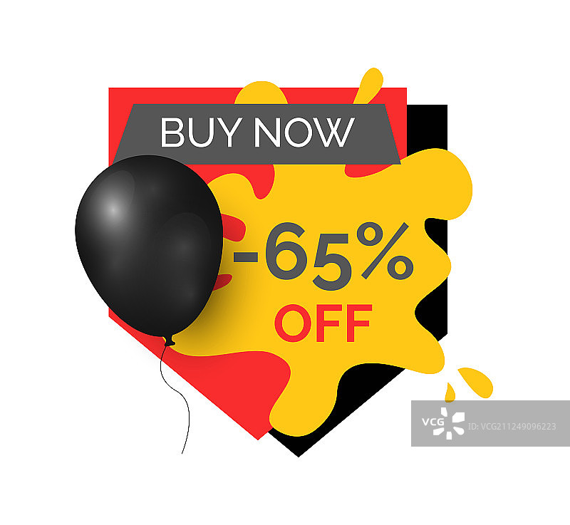 立即购买：65%折扣商店促销图标图片素材