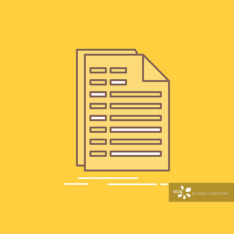 账单Excel文件发票结算单扁平线条图片素材