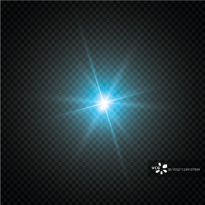 辉光效应星爆与闪光图片素材