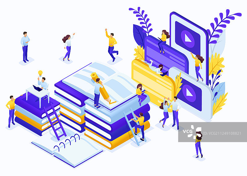 2.5D教育概念图片素材