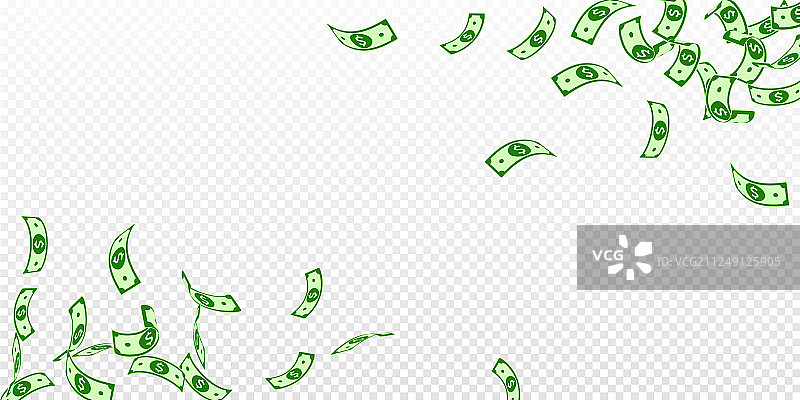 美元纸币漂浮图片素材