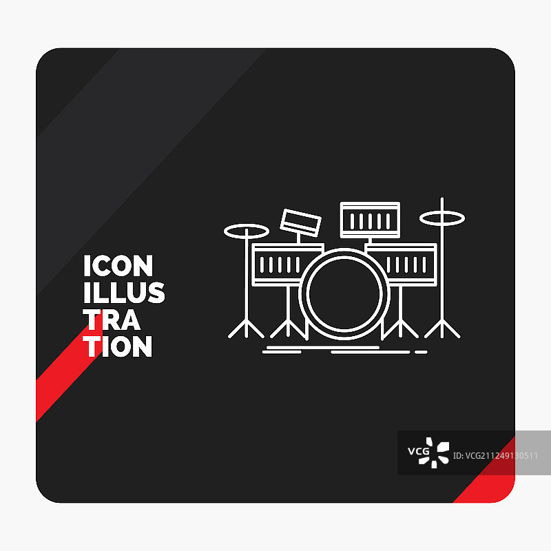 红色和黑色的创意展示背景图片素材