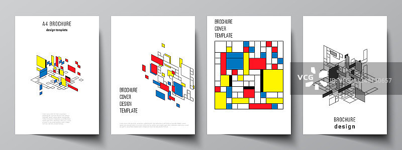A4 格式现代封面版式图片素材