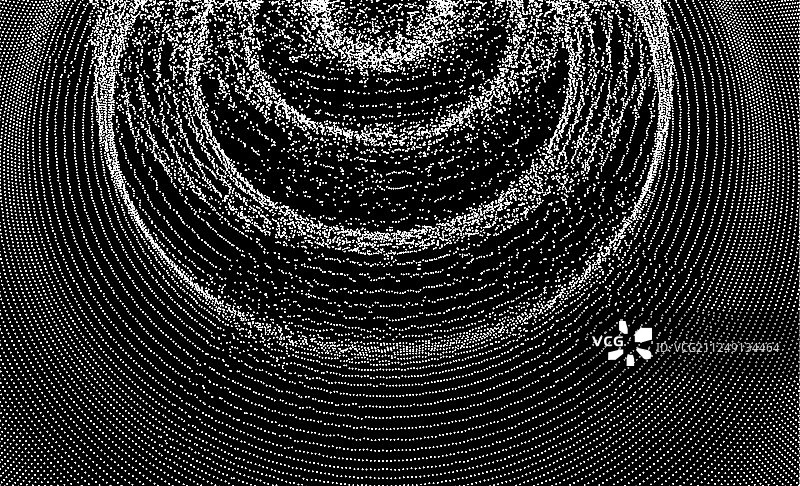 黑色网格波纹3D背景图片素材