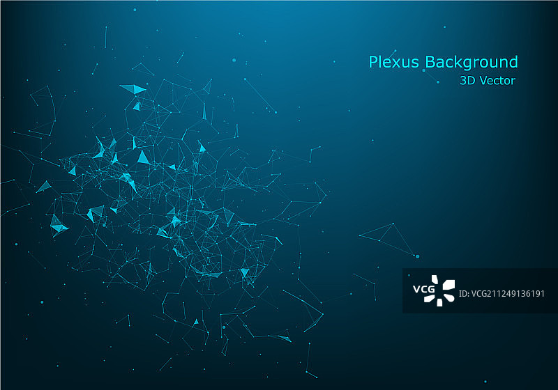 分子结构背景与通信图片素材