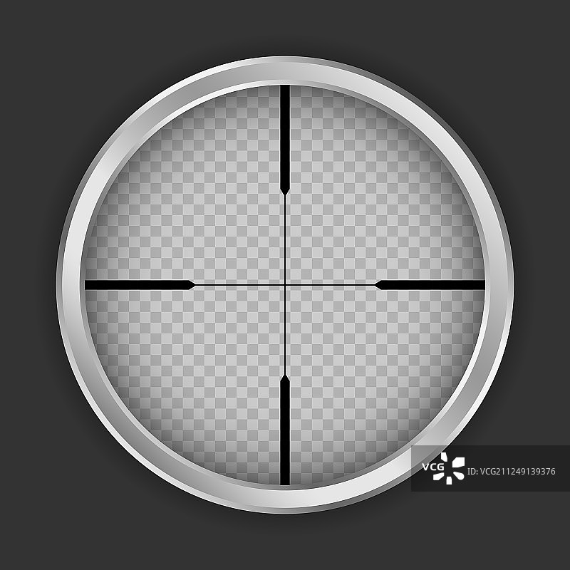 逼真的十字线图标图片素材