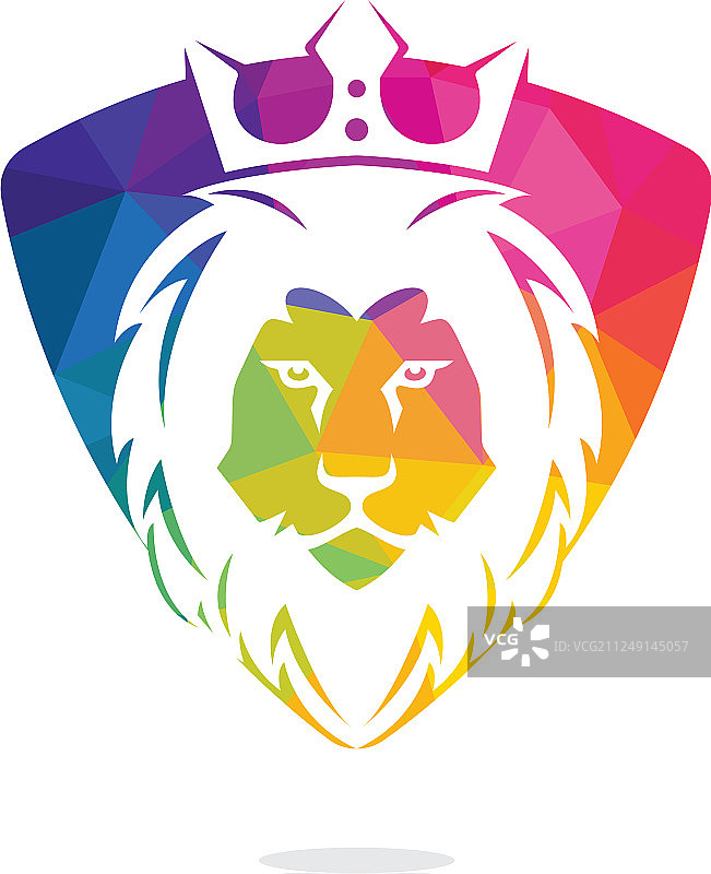 狮子头标志设计图片素材