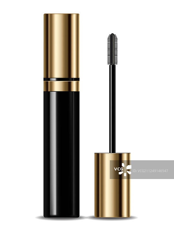逼真的睫毛膏模型产品展示图片素材