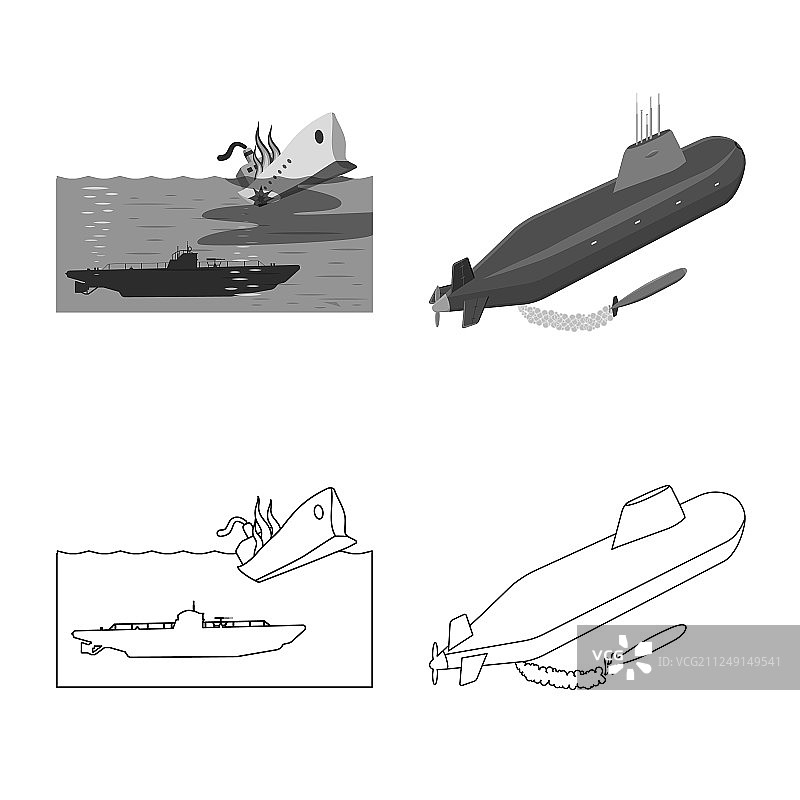 战争与舰船标志设计图片素材