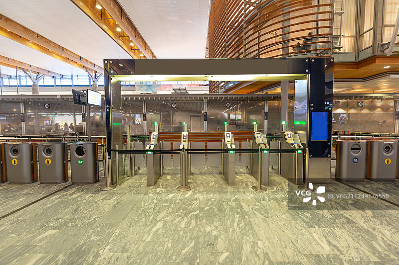 机场安检通道图片素材