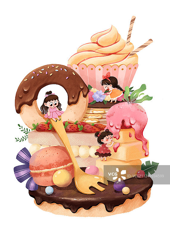 甜品乐园图片素材