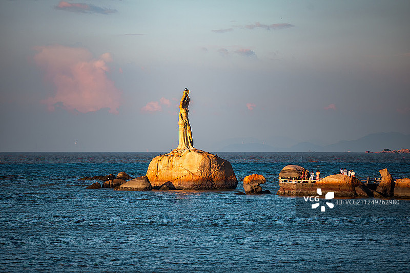 珠海渔女雕塑图片素材
