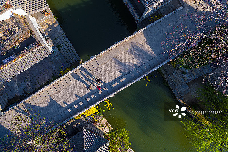 山东枣庄台儿庄风光图片素材