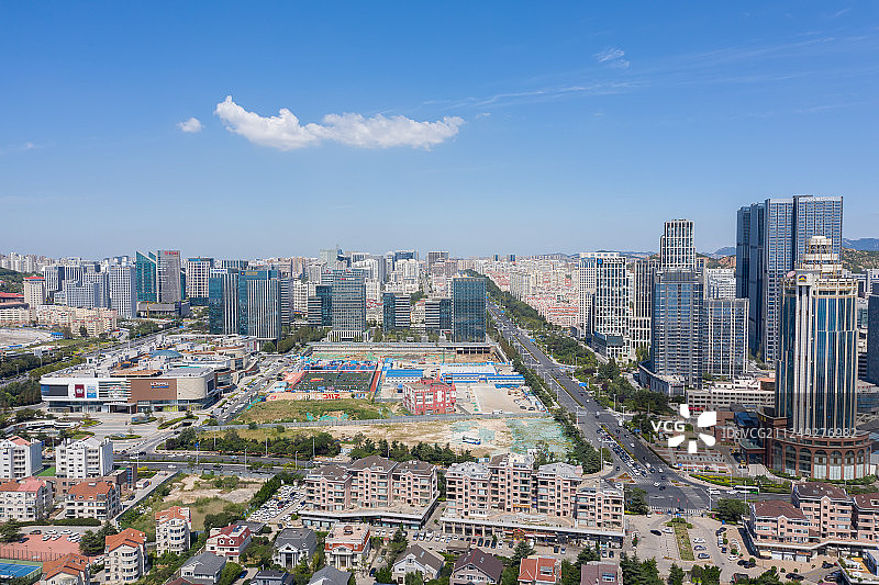青岛崂山区城市风光图片素材