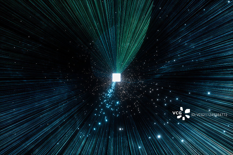 3D粒子和外太空图片素材