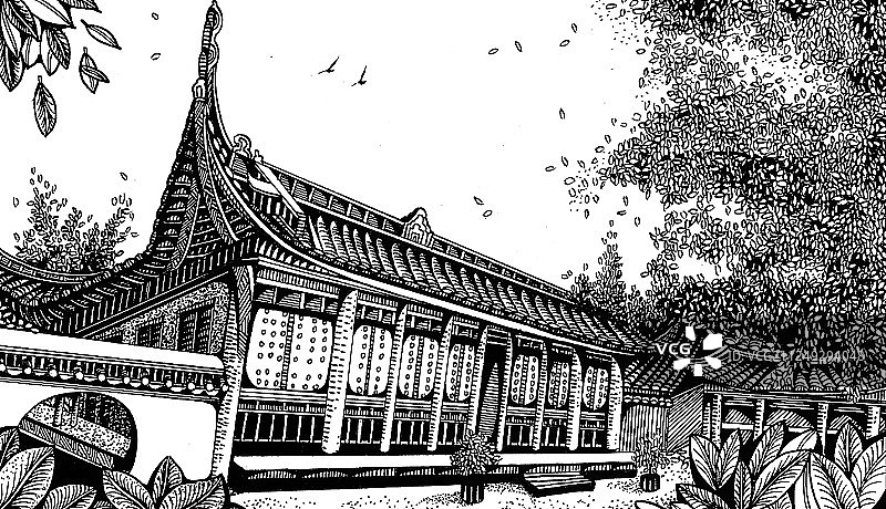 成都地标 文殊坊图片素材