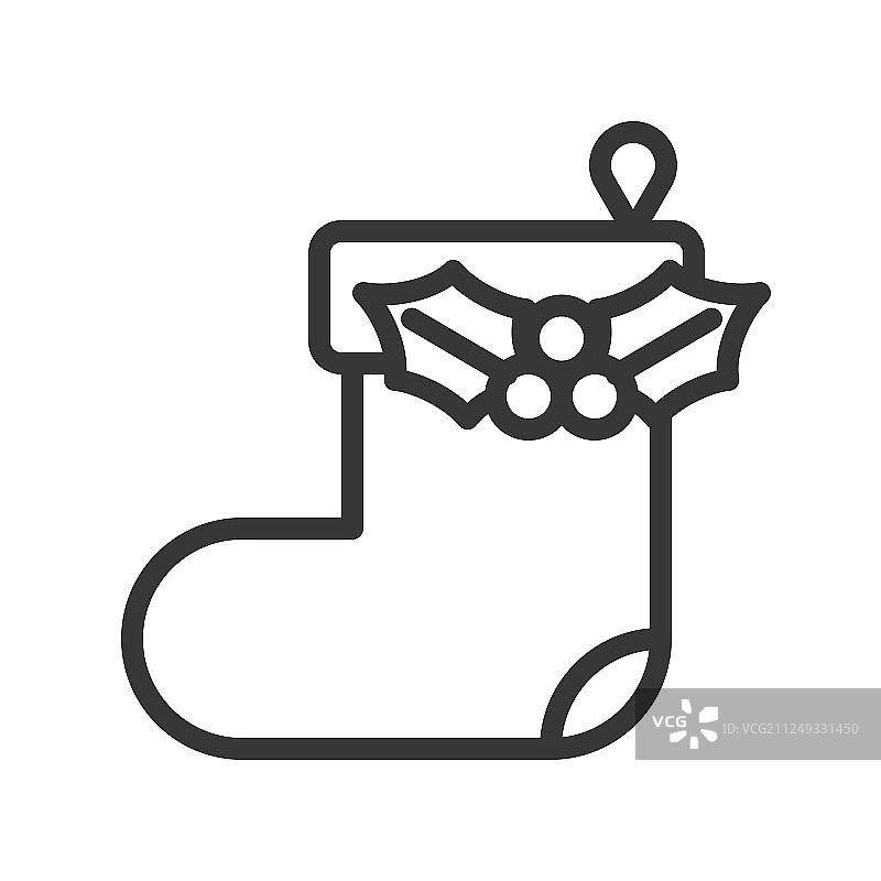 悬挂的圣诞袜图片素材