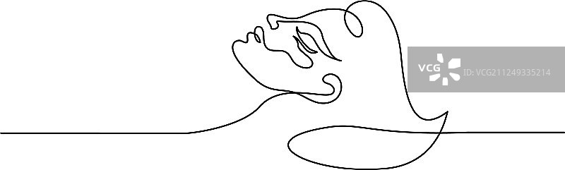 女性面部整形线条图标图片素材