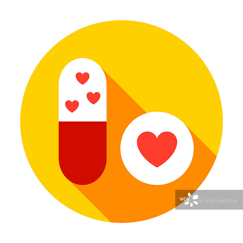 节育药丸圆形图标图片素材
