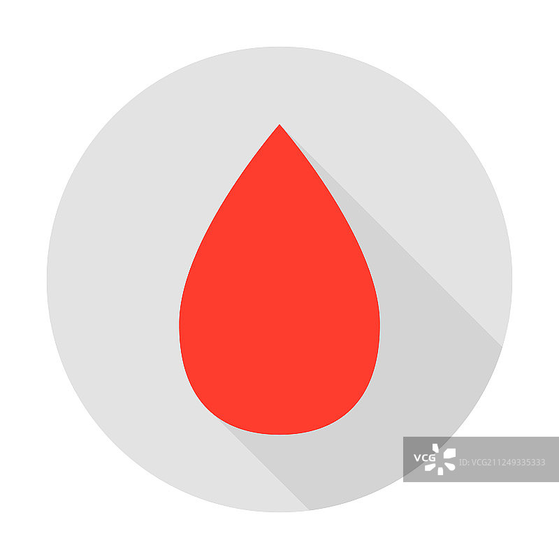 血滴圆形图标图片素材
