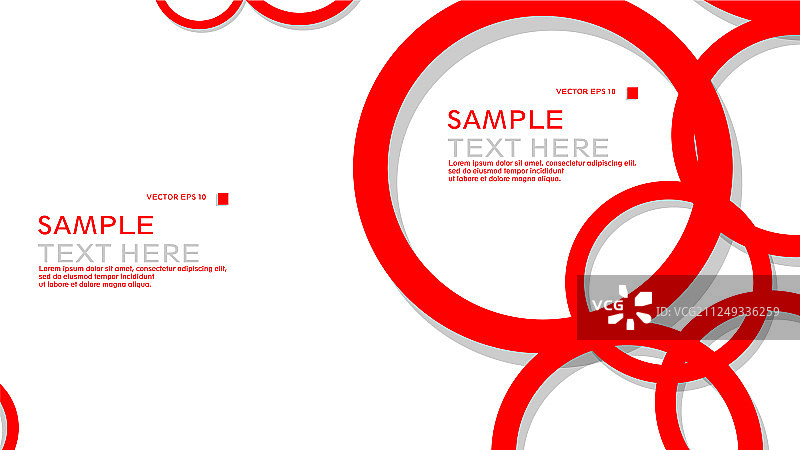 红色简约圆形背景图片素材