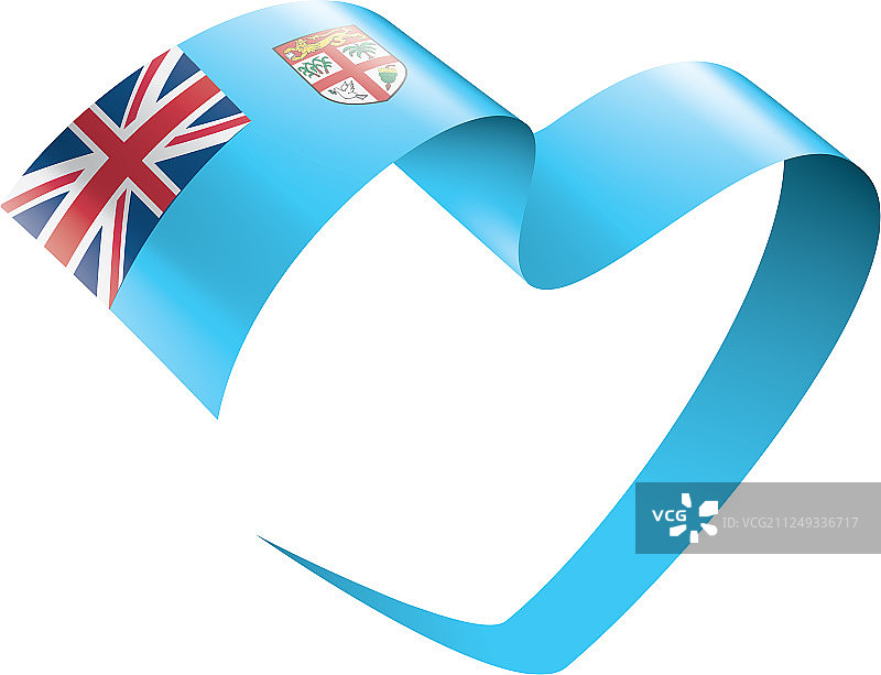 白色的斐济国旗图片素材