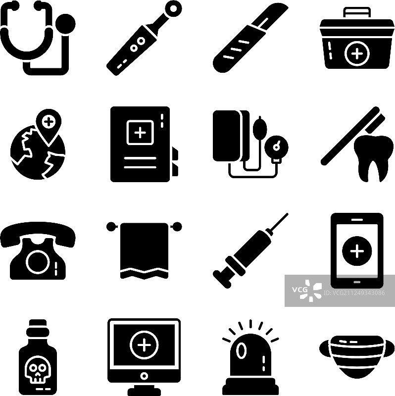 医院用品图标包图片素材