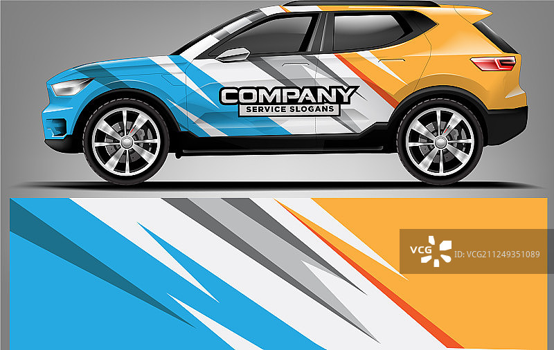 汽车贴花包装设计图片素材