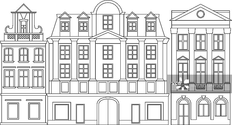 欧洲舒适的历史建筑图片素材