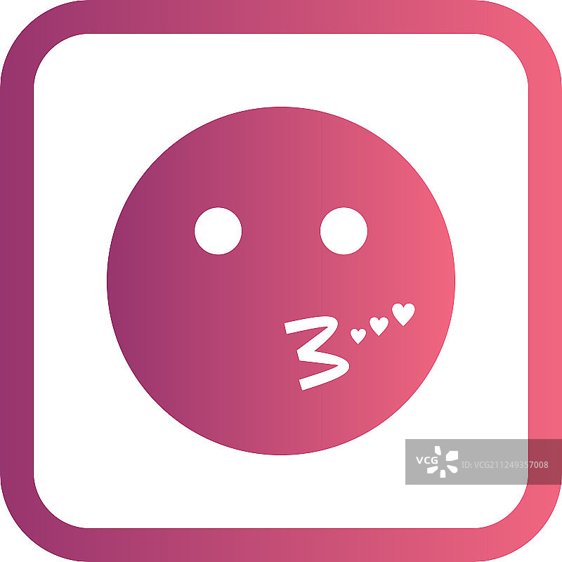 亲吻表情符号图标图片素材