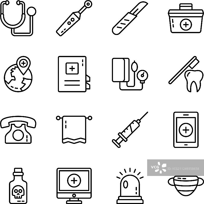 医院用品图标包图片素材