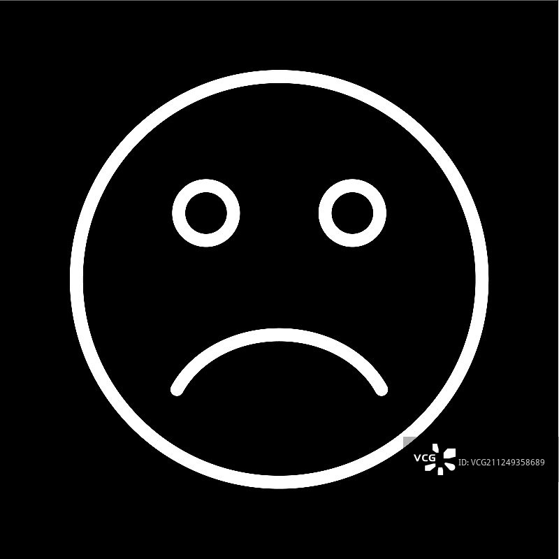 悲伤表情符号图标图片素材