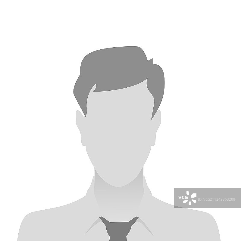 灰色照片人像占位符材料设计图片素材