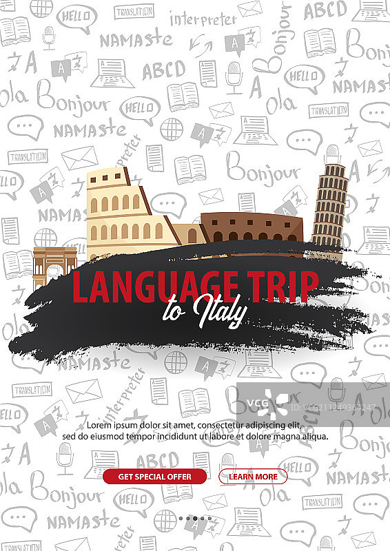 意大利语言学习之旅图片素材