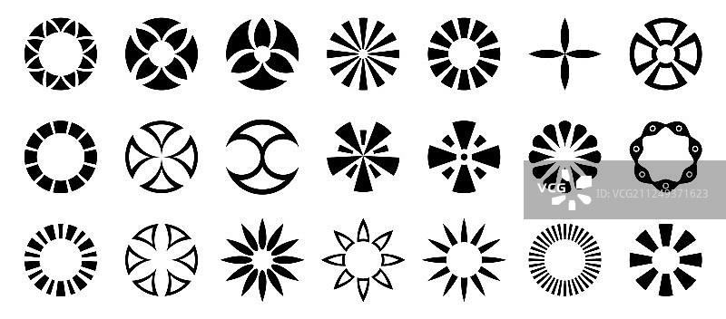 抽象几何圆形图案合集图片素材