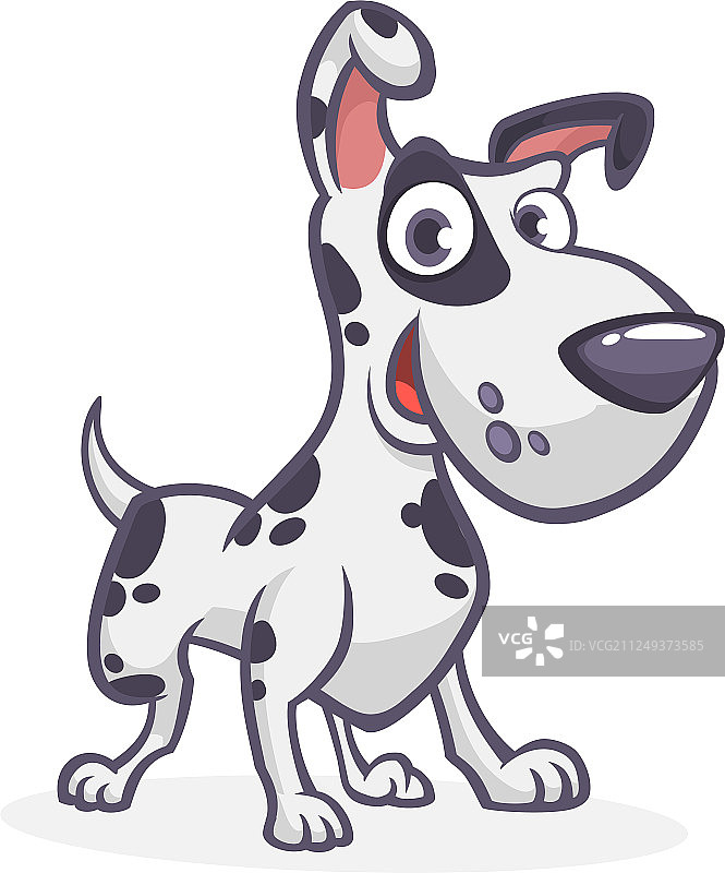 卡通可爱斑点狗图片素材