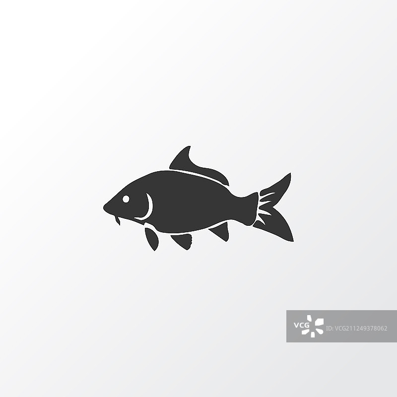 鲤鱼图标符号（优质单品：黑线鳕鱼）图片素材