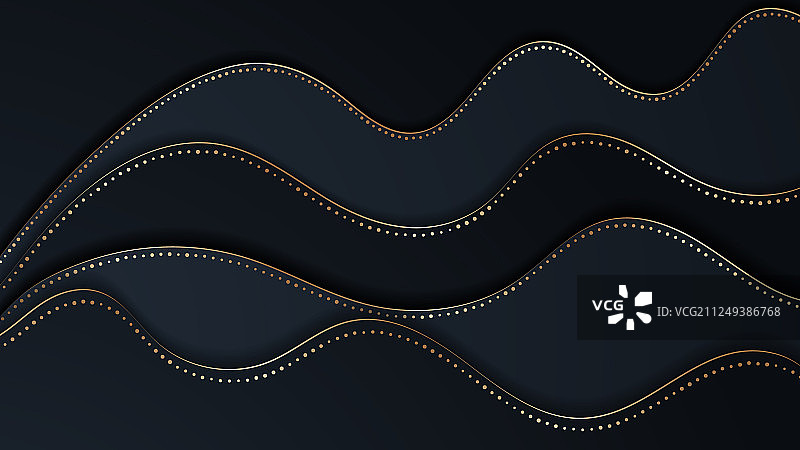 鲜艳的纸波浪层剪纸背景图片素材