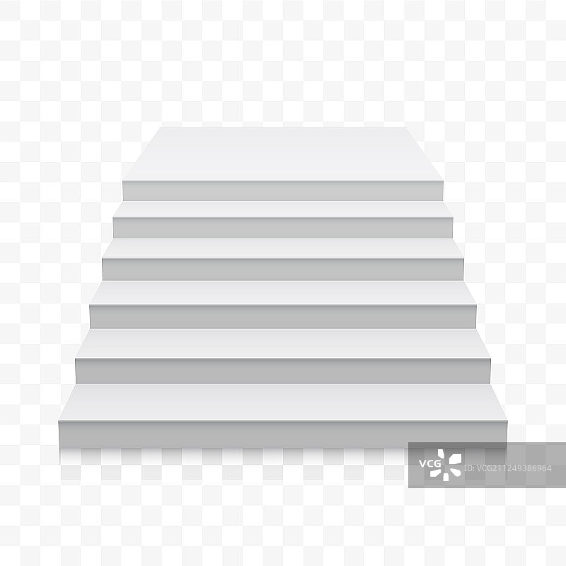 白色3D逼真楼梯图片素材